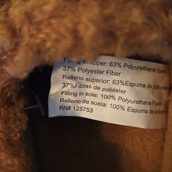 Toddler bear slippers size 6 - Picture 5 of 6